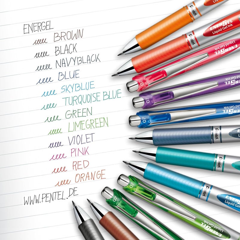 بنتل قلم رولربال من نوع Pentel BL77-EX مزود بآلية ضغط، سمك القلم 0.7 مم، قطعة واحدة، يجف بسرعة فائقة ولا يترك بقعًا - Image 5