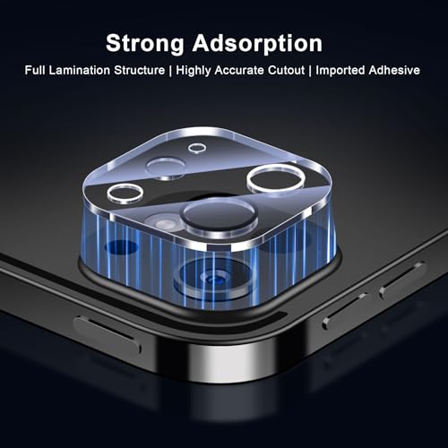 QHOHQ 3 Pack Camera Lens Protector for iPad Pro 13 / Pro 11 (2024), Tempered Glass Camera Cover, Full Coverage Protection, Ultra HD, Shatterproof, Anti-Scratch, Fingerprint Proof, Strong Adhesion - Image 4