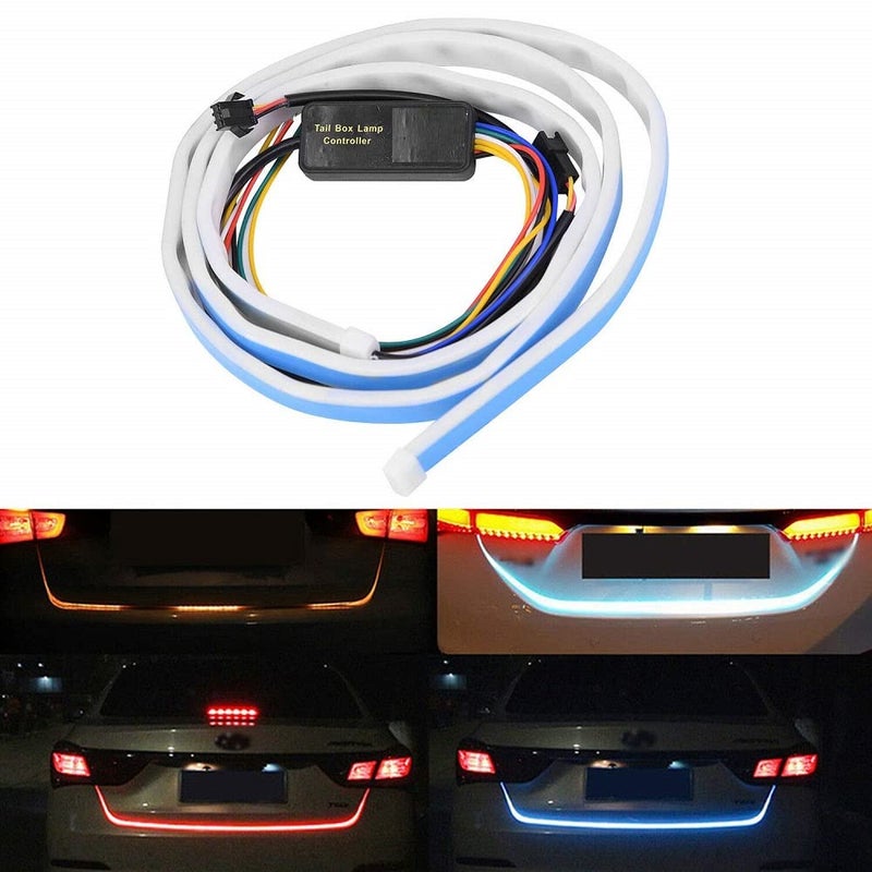 SPREADX Stylish LED Trunk/Dicky/Diggi/Boot/Tail Light Strip with Brake Turn Signal Suitable for All Car & SUV - Image 1