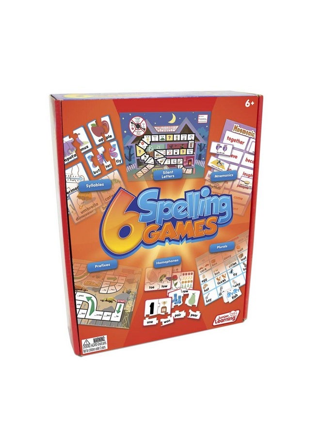 Junior Learning Junior Learning 6 Spelling Games, Multi  - Image 1