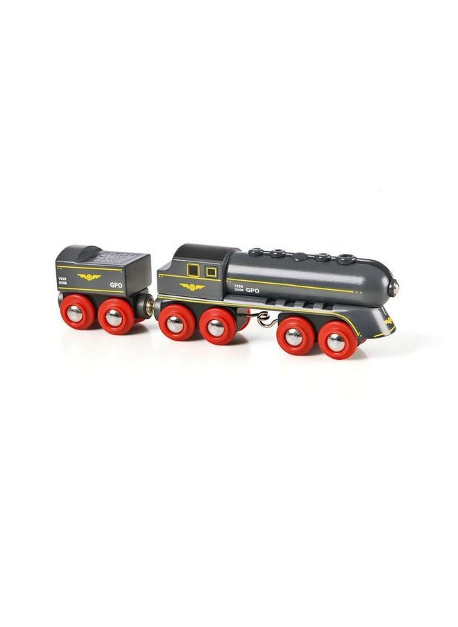 Brio BRIO World - 33697 Speedy Bullet Train - Engaging 2-Piece Wooden Toy Train Set | Ideal for Kids Age 3+ | Enhances Motor Skills | Compatible Railway Toys | FSC Certified Materials  - Image 2