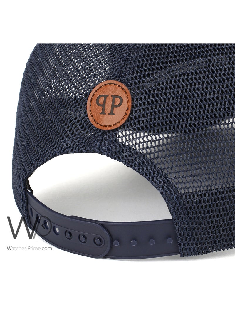 PHILIPP PLEIN Philipp Plein PP Trucker Mesh Cap Navy Blue Color Cotton Hat For Men PP  - Image 3