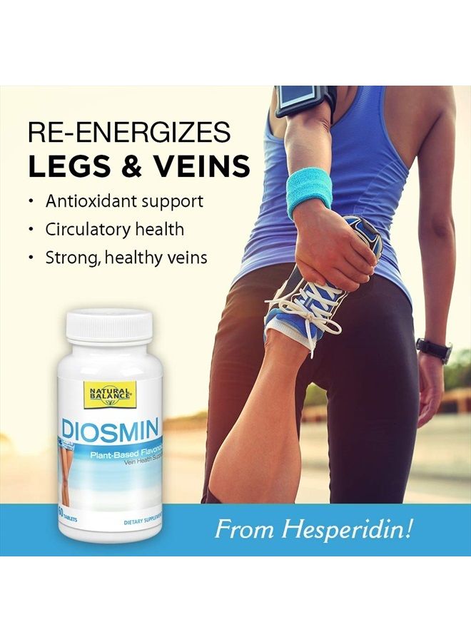 Natural Balance Diosmin 500 mg | Blood Circulation & Vein Health Supplement | Plant-Based Flavonoid | 60 Tabs - Image 3