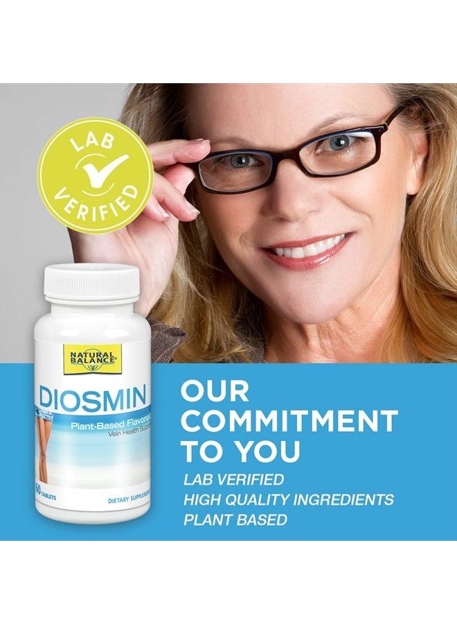 Natural Balance Diosmin 500 mg | Blood Circulation & Vein Health Supplement | Plant-Based Flavonoid | 60 Tabs - Image 4