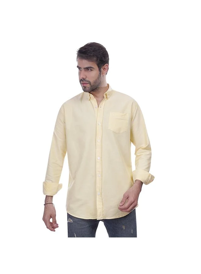 Coup Coup - Solid Shirt with Long Sleeves and Pocket Detail