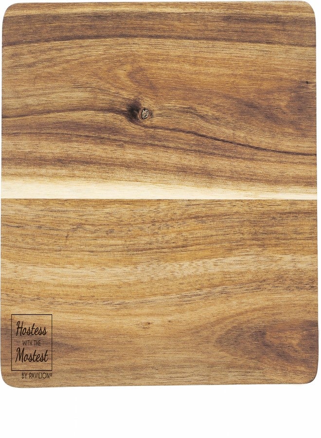 شركة بافيليون جيفت لوح تقطيع الجبن من بافيليون جيفت كومباني، مقاس 7 × 9 بوصة، مزين بنقش الطيور، مع مجموعة من 4 شوكات بنقوش بارزة، بني اللون. - Image 3