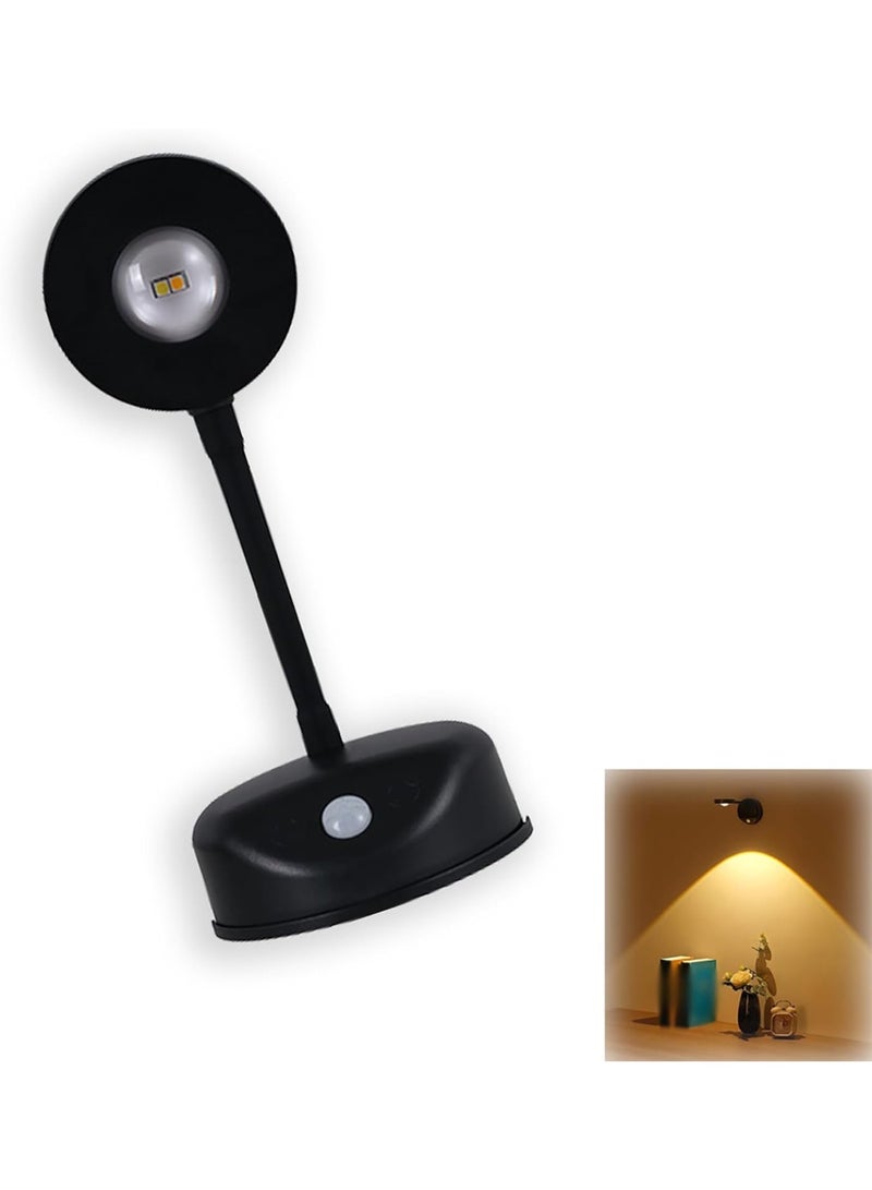 KIIUMI Motion Sensor Picture Light，LED Motion Sensor Night Light,Rechargeable Wall Sconce,Picture Light,Dimmable 3 Color Temperature,360°Rotation Wireless Spotlight for Wall Stair Kids Room Hallway Bedroom Cabinet Closet - Image 2