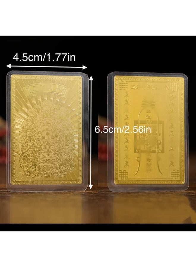 1pc Wealth God Blessing Amulet Card For Phone Wallet Pillow Home Decor - Image 4
