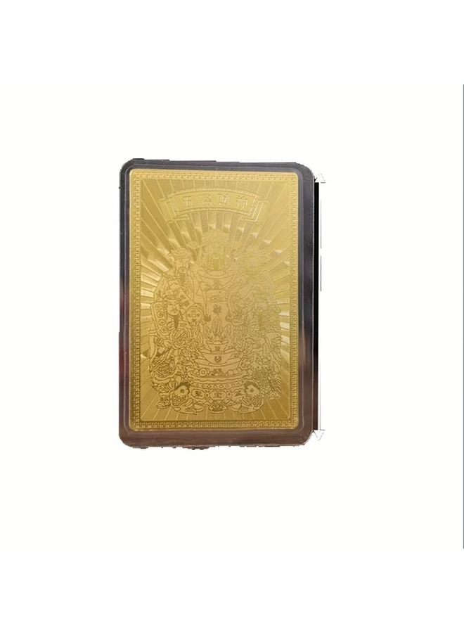 1pc Wealth God Blessing Amulet Card For Phone Wallet Pillow Home Decor - Image 1