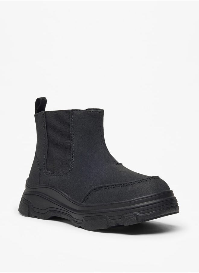LBL by Shoexpress - Boy's Solid High Cut Boots with Zip Closure - Image 1