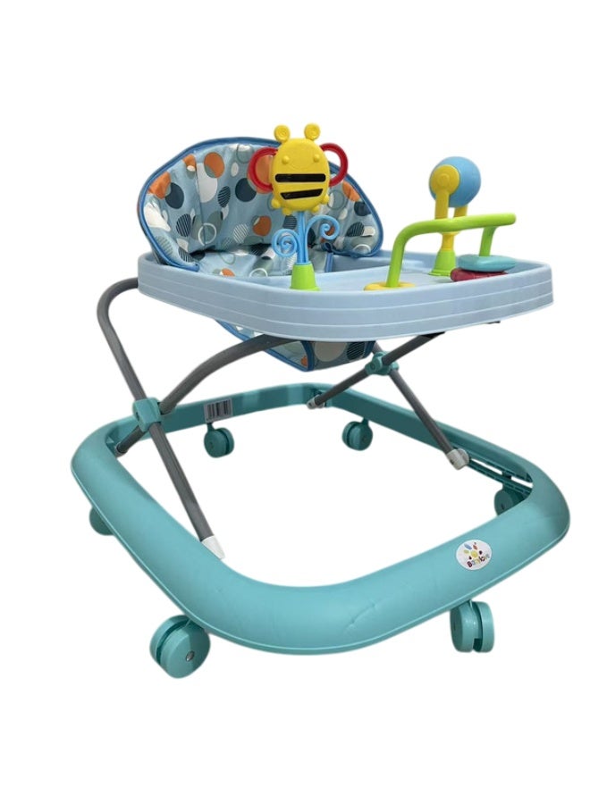 Baby Love Adjustable Height Baby Walker with Toys Blue33-507B