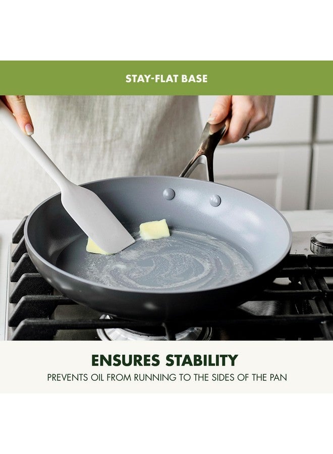 جرين بان مقلاة جرين بان فالنسيا برو الصحية المصنوعة من السيراميك المؤكسد الصلب غير اللاصق، مقاس 10 بوصات، خالية من PFAS، تعمل بالحث الكهرومغناطيسي، آمنة للاستخدام في غسالة الأطباق والفرن، لون رمادي - Image 4