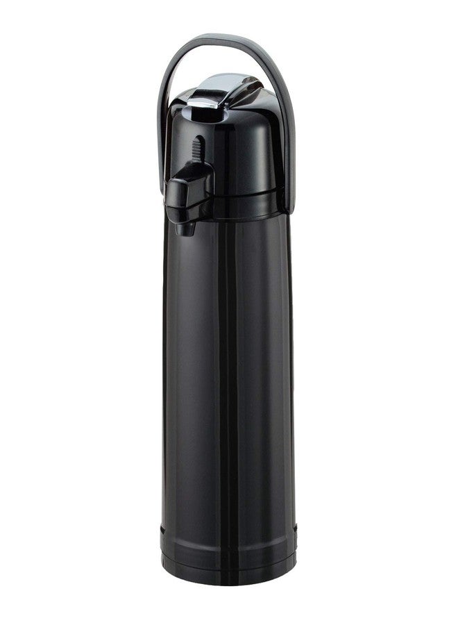 Service Ideas ECA22PBL Eco-Air Airpot, 2.2 Liter (74 ounce), Glass Vacuum Insulated, Lever Lid, Shiny Black