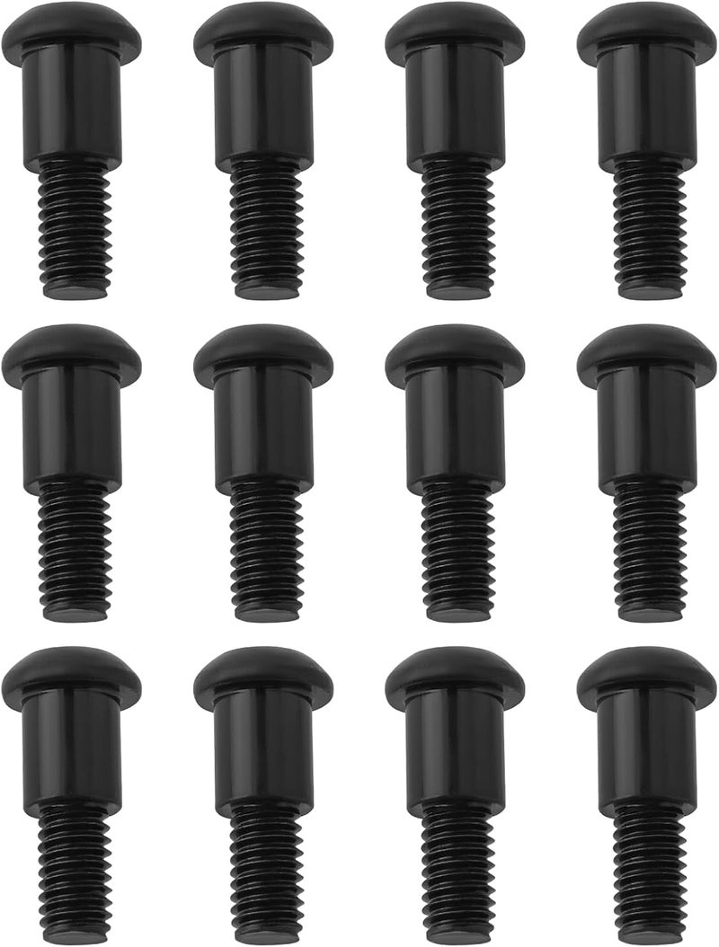 ECSiNG 12pcs Black Hex Buttonhead Incision Kingpin Shoulder Screws M3 Axle Screw Compatible with Axial SCX10 AR44 Compatible with Capra F9 M3x4x10mm - Image 1