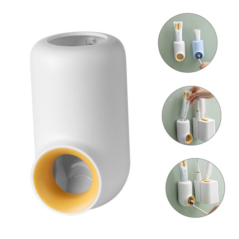 2 Pack Wall Mounted Automatic Toothpaste Squeezer Dispenser Press Type Saver Holder - Image 3