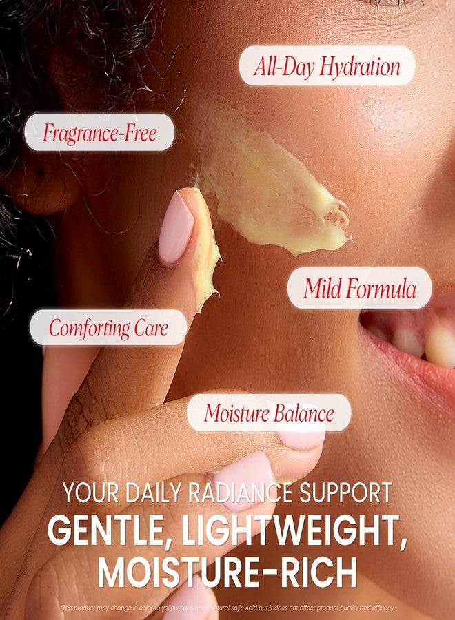 Koji White 1% Kojic Acid Cream | Face Moisturizer Radiant Tone Correcting Cream with 1% Alpha-Arbutin, 3% Niacinamide & Hyaluronic Acid for All Skin Types, Unscented, Vegan Skincare, 1.05 FL Oz - Image 5