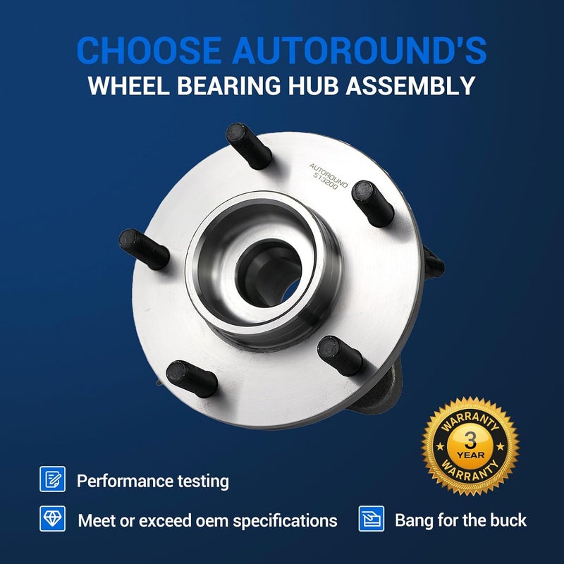 Autoround 2WD Front Wheel Hub and Bearing Assembly 513200 for Chevy Blazer and GMC Jimmy - Image 5