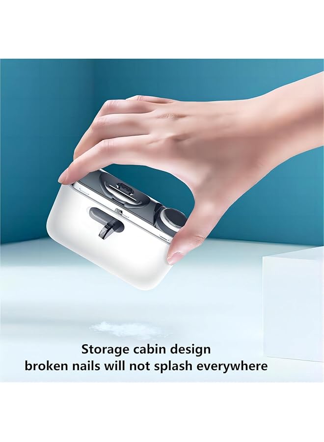 Excefore Electric Nail Clipper 2 In 1 Electric Nail Trimmer For Men Women Children & Elderly - Image 2