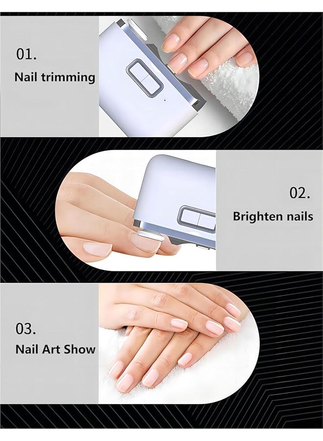 Excefore Electric Nail Clipper 2 In 1 Electric Nail Trimmer For Men Women Children & Elderly - Image 4
