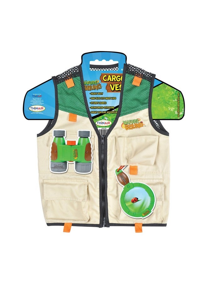 Nature Bound Cargo Vest for Kids with Zipper, 4 Pockets, and Durable Stitching - Image 1