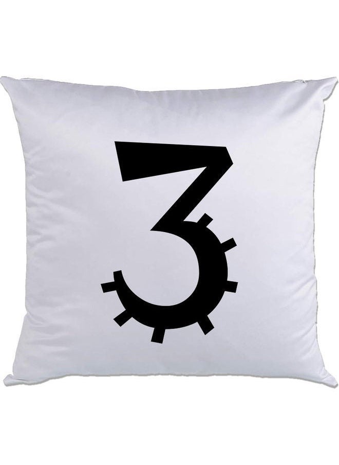 AMC DESIGN AMC DESIGN 3 Printed Cushion White/Black 40x40cm 