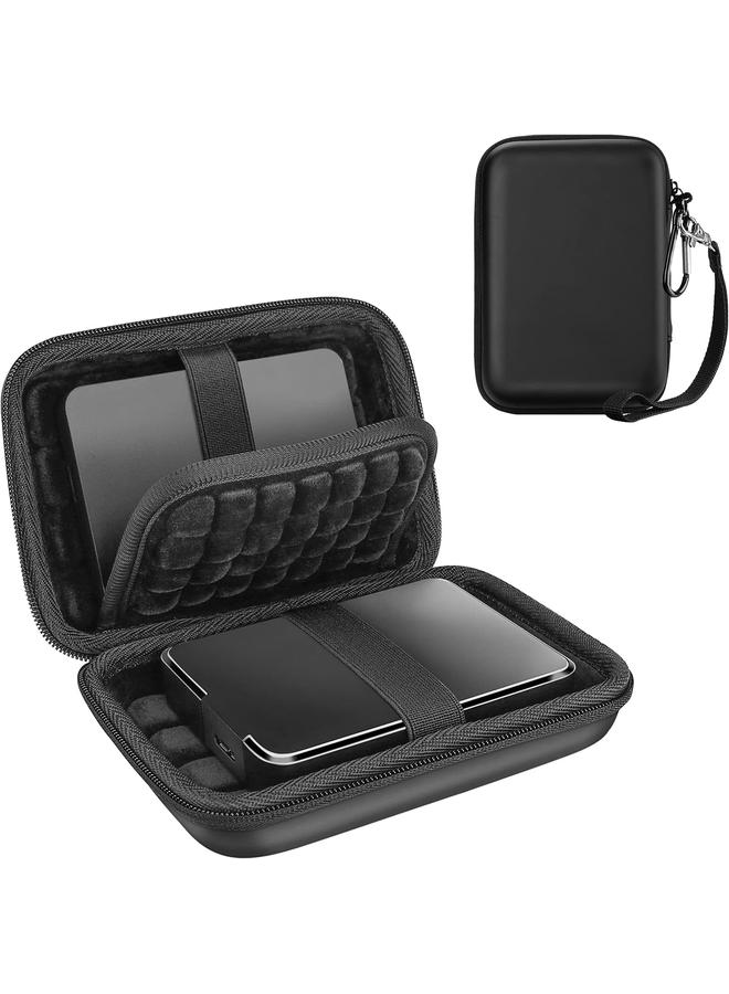 Procases Hard Drive Case 2.5 Inch For Elements Wd My Passport Canvio Basics Seagate Backup Plus Slim Expansion 1Tb 2Tb 3Tb 4Tb Portable External Hard Drive Carrying Case Black - Image 1