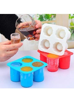 MBUYS MALL Mbuys Mall 4Cup Silicone Mold for Making Ice Glasses Iced Shots for Party Drinking Coke  - Image 2