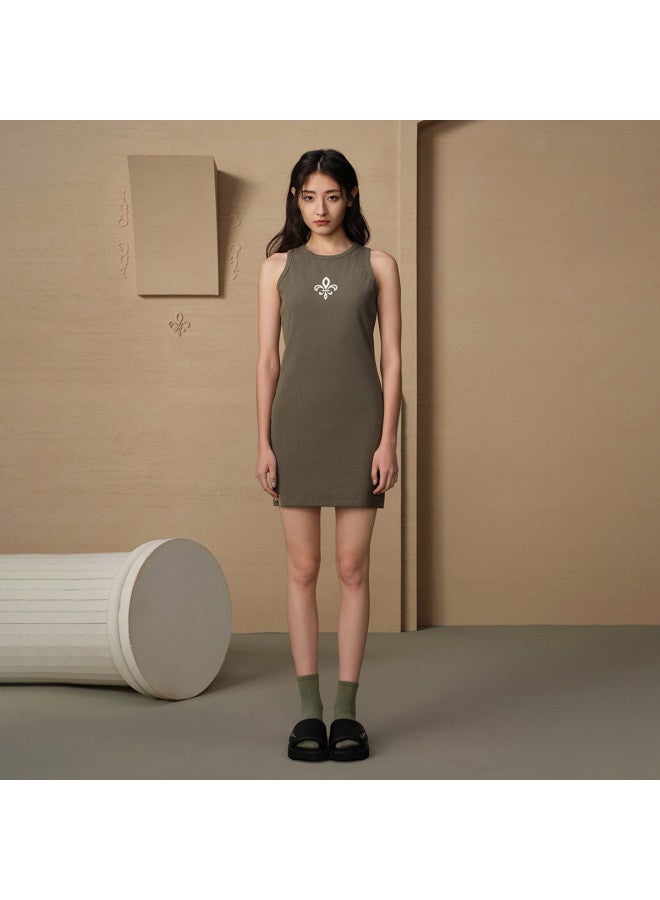 PALLADIUM فستان بدون أكمام من إيريس فاشن فستان صيفي بسيط للنساء - Image 3