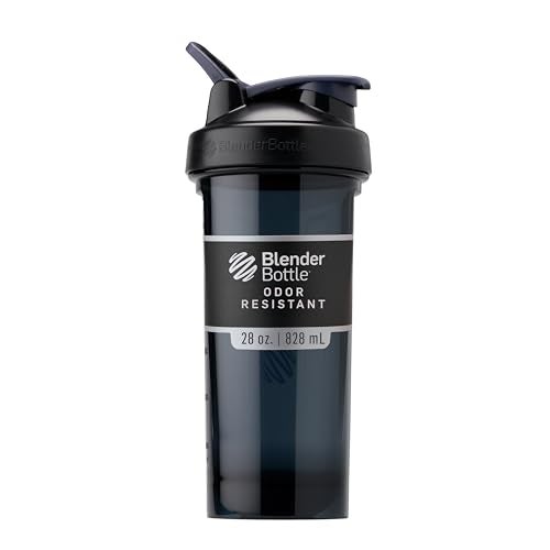 BlenderBottle Shaker Bottle Pro Series Perfect for Protein Shakes and Pre Workout, 28-Ounce, Black - Image 1