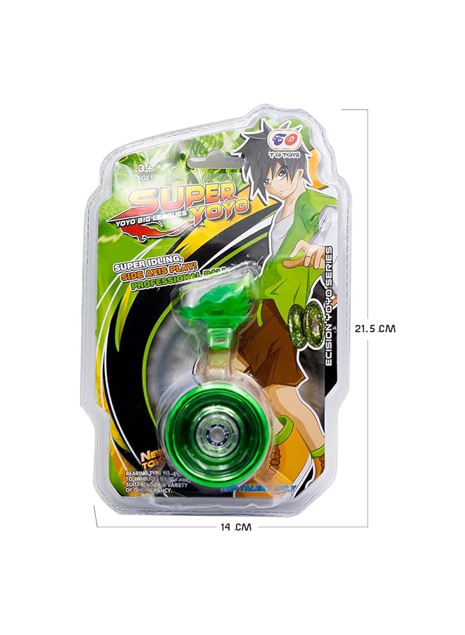 IToys Yoyo Big Series Green Super Idling Cube Axis Play Yo Yo 3+ Ages - Image 2