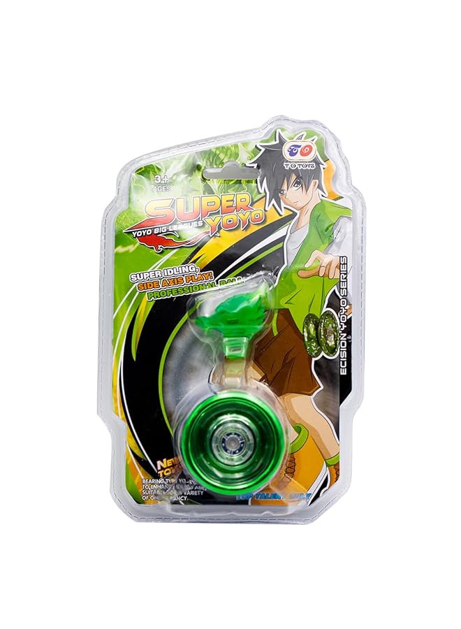 IToys Yoyo Big Series Green Super Idling Cube Axis Play Yo Yo 3+ Ages - Image 1