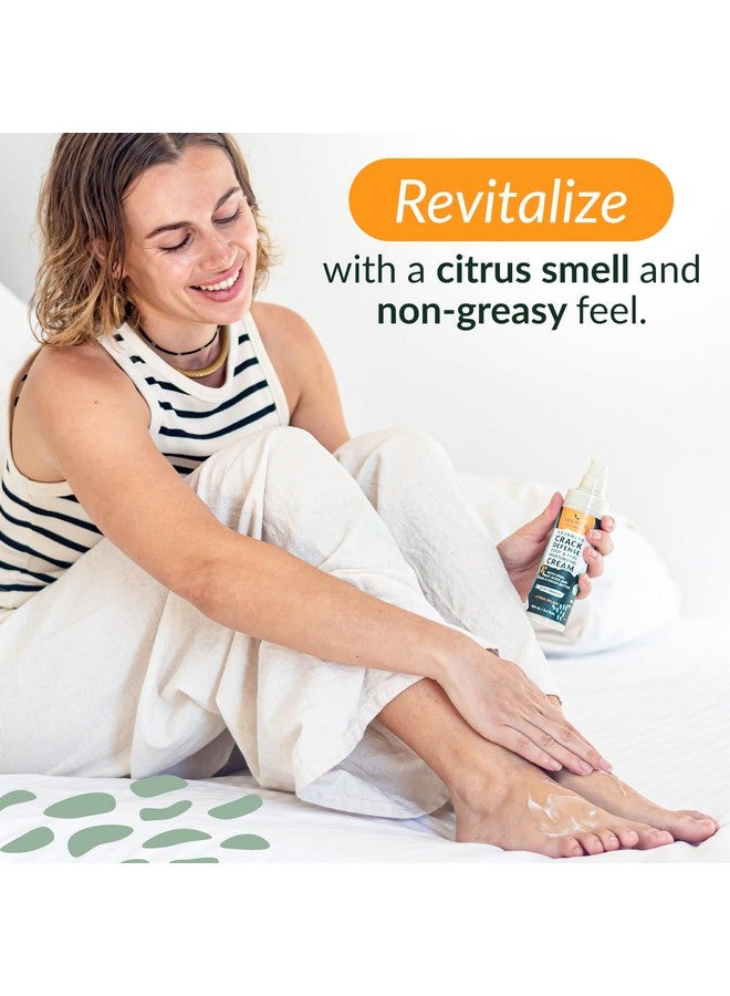 تري تو تيوب كريم القدم للكعوب الجافة المتشققة والقدمين، غسول القدم للقدمين الجافة والمتشققة، مرطب غير دهني للقدم، كريم اليوريا مع زبدة الشيا والكاكاو المنعمة والحمضيات، العناية بالقدم للنساء والرجال - Image 4