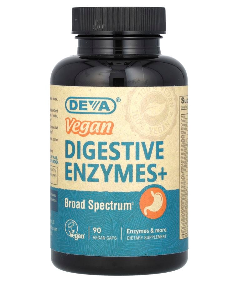 Deva Vegan Digestive Enzymes+ 90 Vegan Caps