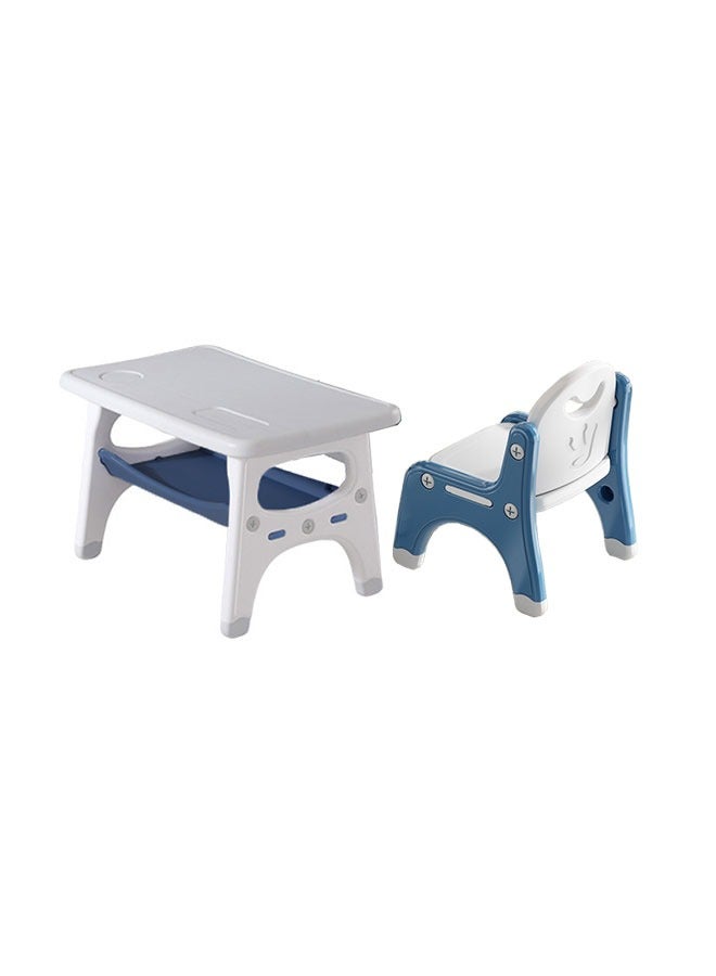 JSAITOYS Kids Study Drawing Safe Plastic Height Can be Adjusted Desk With Chair - Image 1