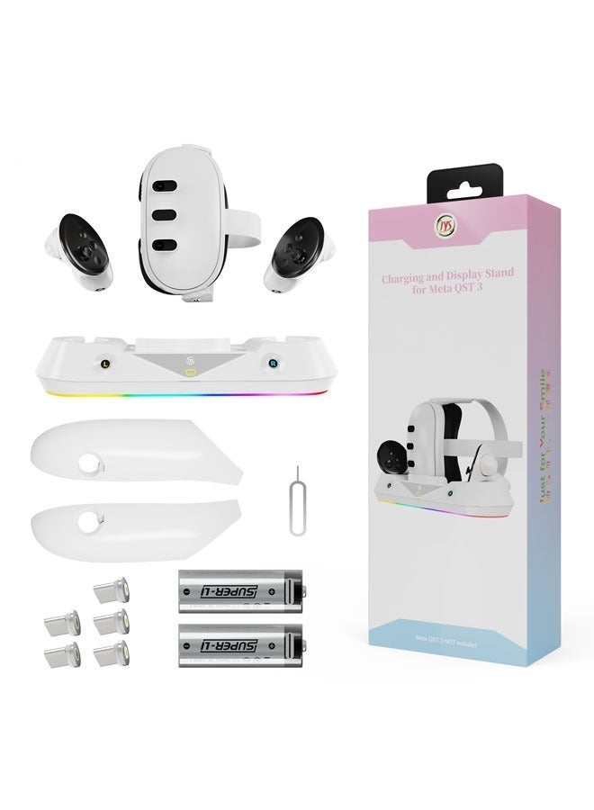 Oculus Quest3 VR Glasses Grip Magnetic Charging Dock and Meta Quest 3 Colorful Charging Dock - Image 1