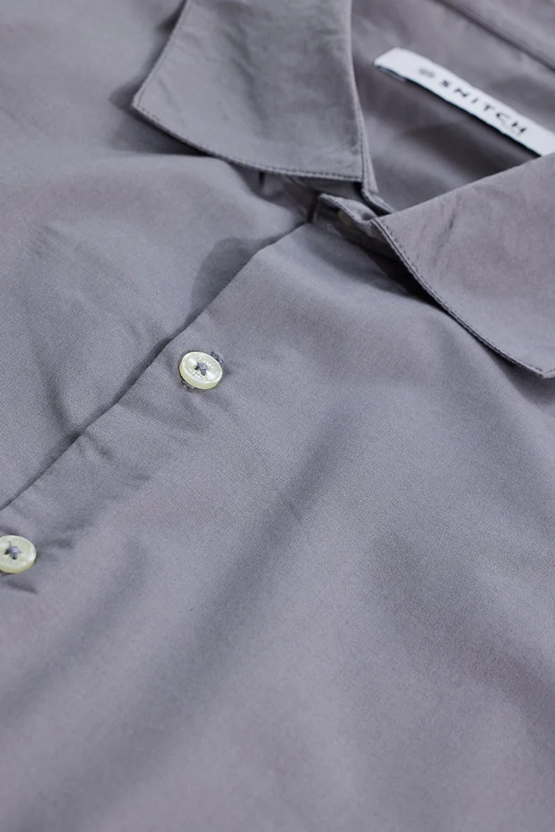 SNITCH Grey Regular Fit Plus Size Shirt