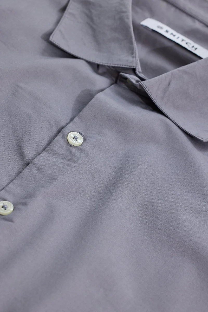 SNITCH Grey Regular Fit Plus Size Shirt