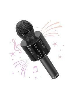Generic Handheld Wireless Singing Mike Multi-Function Bluetooth Karaoke Mic with Microphone Speaker for All Smart Phones (Random colors)  - Image 3