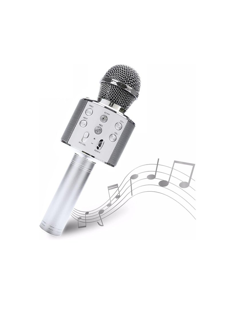 Handheld Wireless Singing Mike Multi-Function Bluetooth Karaoke Mic with Microphone Speaker for All Smart Phones (Random colors) - Image 1