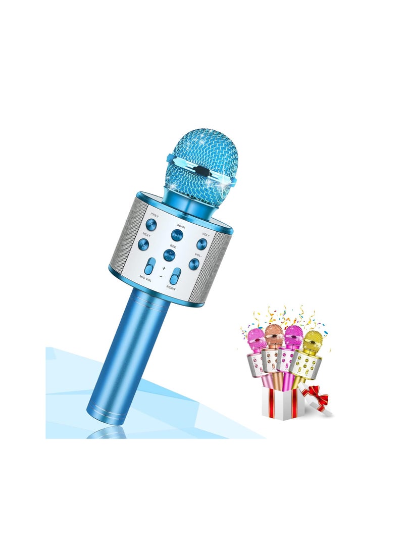 Handheld Wireless Singing Mike Multi-Function Bluetooth Karaoke Mic with Microphone Speaker for All Smart Phones (Random colors) - Image 4