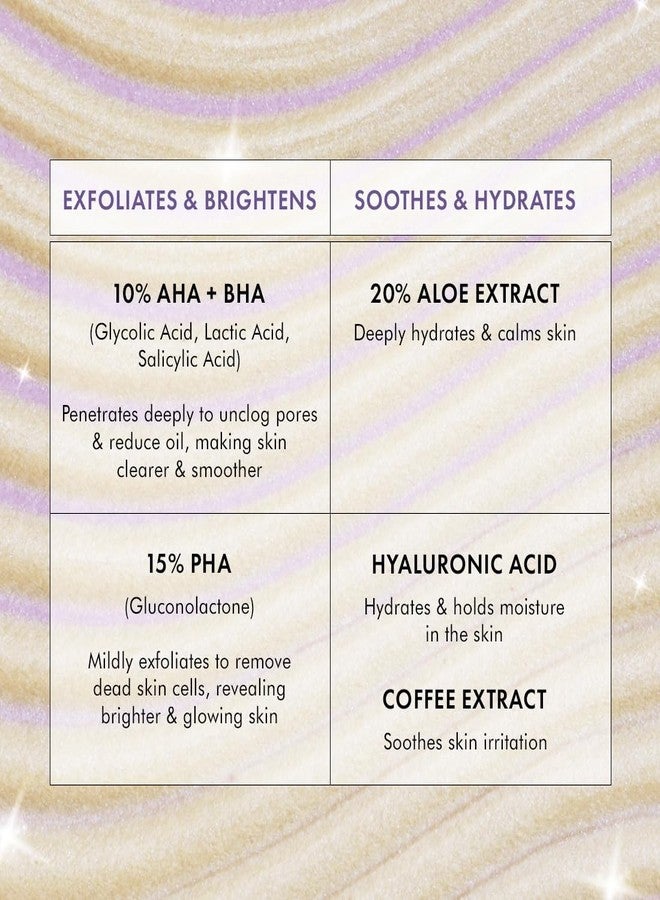 mCaffeine Super Glow Flash Facial 25% AHA+BHA+PHA Face Mask | 5 Mins Glow Face Pack | Instant Brightening & Hydrate Winter Skin | Unclogs Pores, Removes Blackhead & Dead Skin | Tan Removal | Color Changing Mask for Dry Skin- 50gm - Image 3