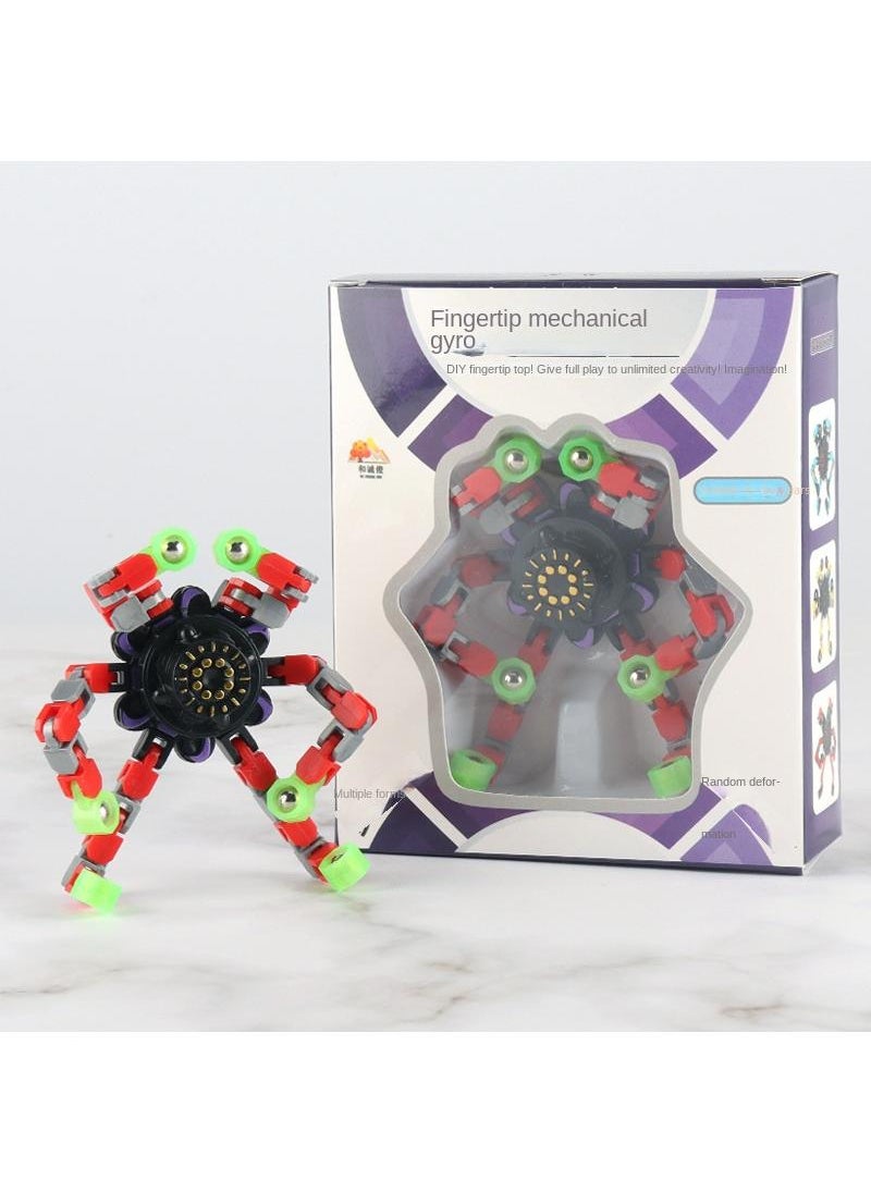Y&D Deformation Decompression Luminous Rotating Fingertip Finger Gyro Toy  - Image 1