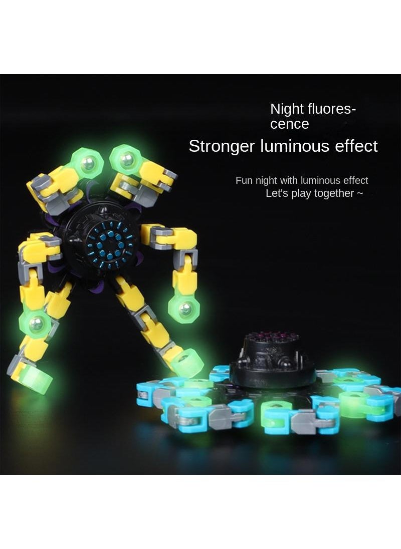 Y&D Deformation Decompression Luminous Rotating Fingertip Finger Gyro Toy  - Image 2