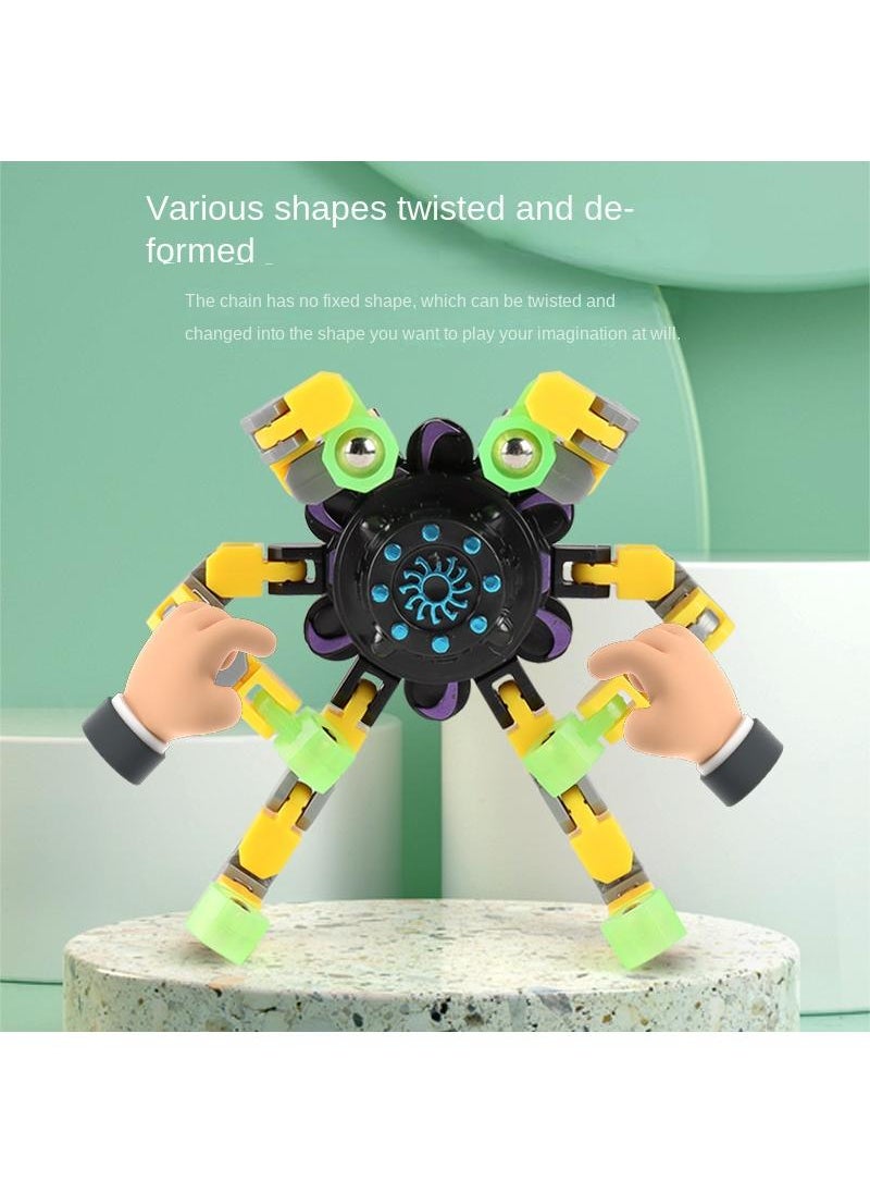 Y&D Deformation Decompression Luminous Rotating Fingertip Finger Gyro Toy  - Image 4