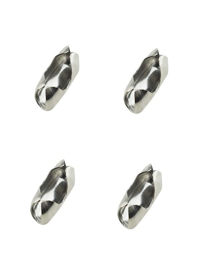 Binzzo 4.5mm Diameter Vertical Roman Roller Beaded Decent Fix Hide Frayed End Reliable Closure Easily Connect Stainless Steel Blind Ball Chain Connector 15 Pieces for Roller Shades Curtains Blinds - Image 1