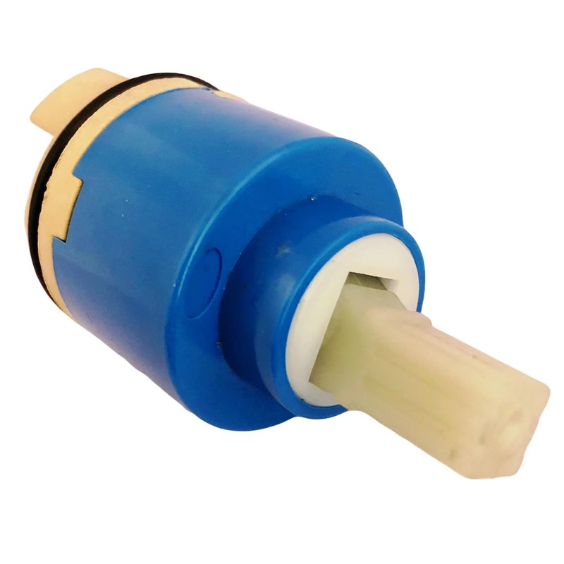 PVC Plastic Extended Ceramic Disc Cartridge | Durable Plumbing Accessories | Single Lever Mixer Cartridge Valve Replacement Part for Kitchen, Bathroom, Wash Basin, Shower, Sink Faucet Taps (35mm) - Image 2