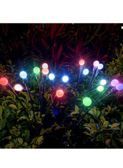 Beauenty 2 Pack Solar Garden Lights for Outdoor, Upgraded 10 LED Firefly Solar Swaying Lights, Sway by Wind, Waterproof Outdoor Lights Solar Powered for Yard Patio Pathway Decoration (color)  - Image 1