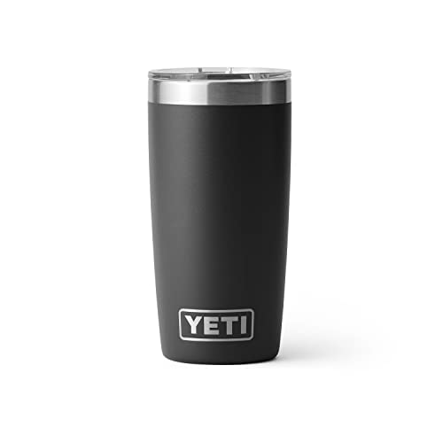 YETI كوب ييتي رامبلر 10 أونصة، فولاذ مقاوم للصدأ، معزول بالفراغ بغطاء مغناطيسي، أسود - Image 3