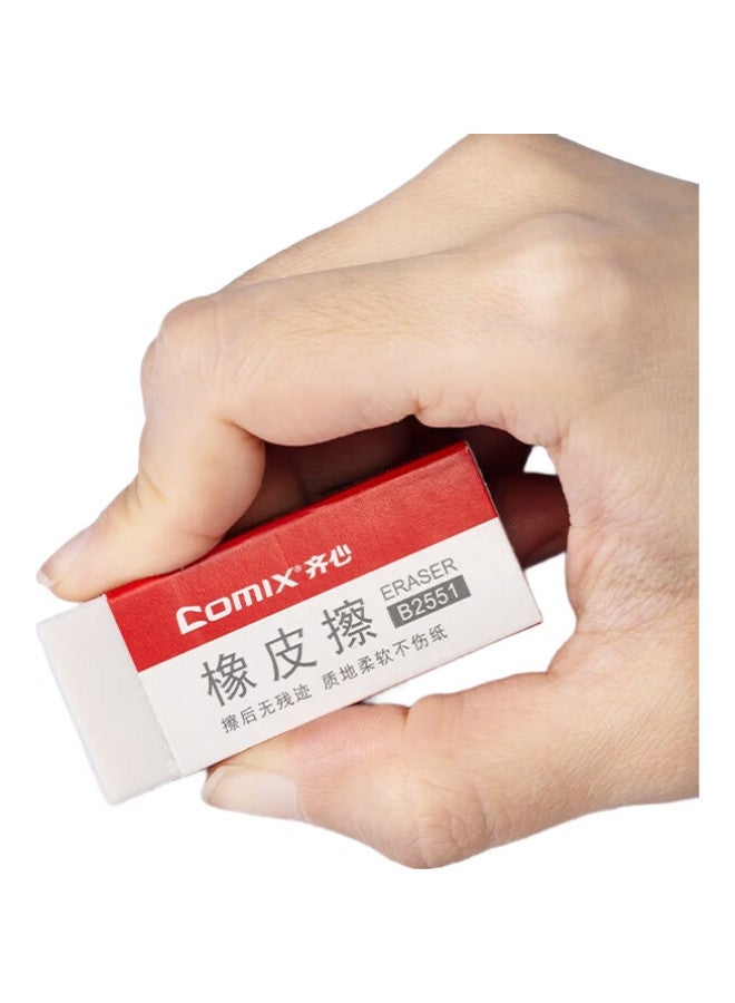 Comix 30 Pieces 2B Erasers For Students' Exam Drawing Erasers Office And Study Supplies B2551 - Image 1