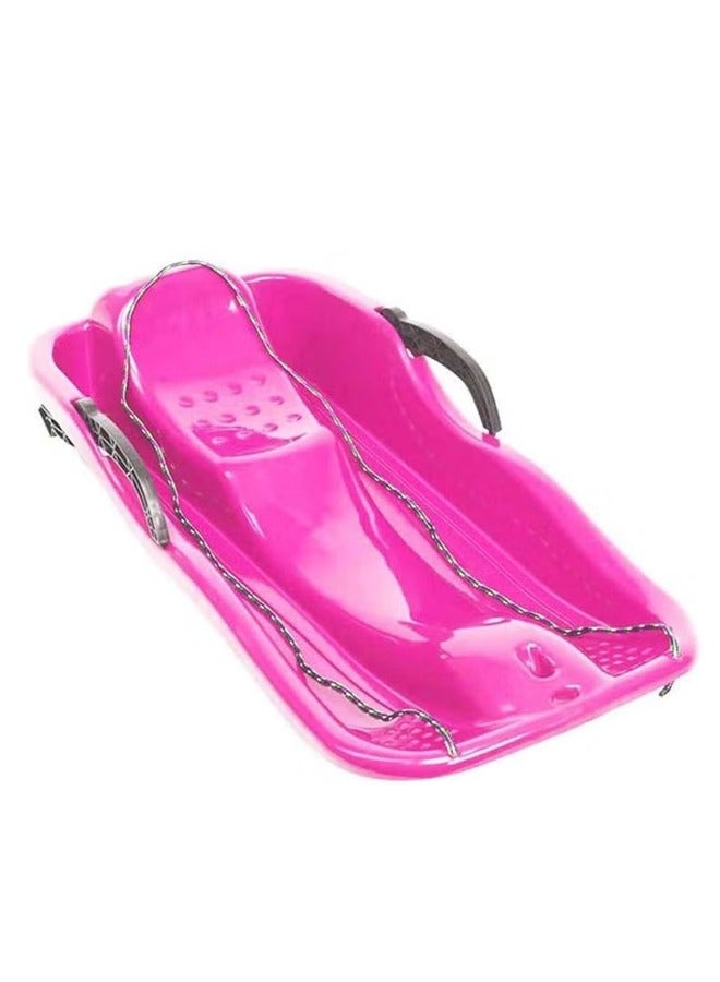 BLOOMING TIME Outdoor sports plastic sand skiing, snowboarding, grass sky pink - Image 1